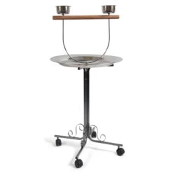 King's Round Dish Parrot Play Stand Antique