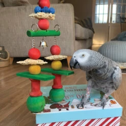 Jingle Bells Stacker Christmas Parrot Toy