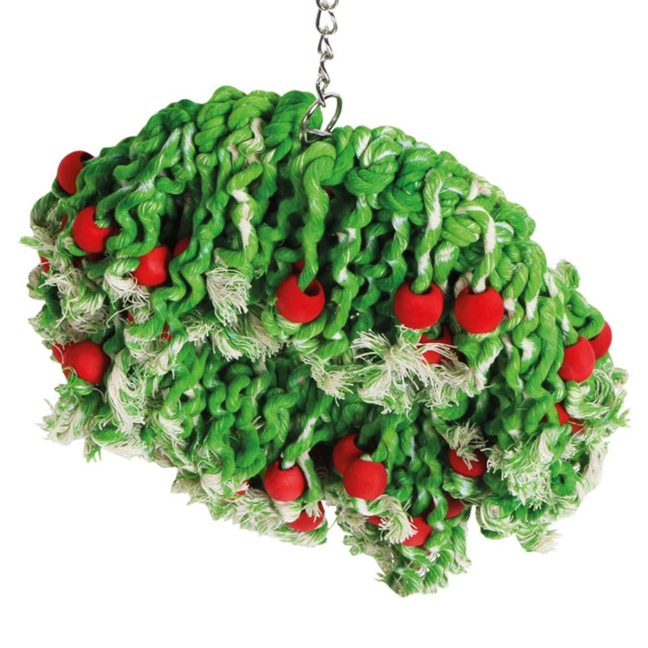Cotton Christmas Wreath Parrot Toy - Image 4