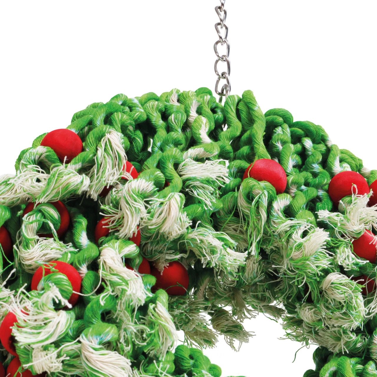 Cotton Christmas Wreath Parrot Toy - Image 7