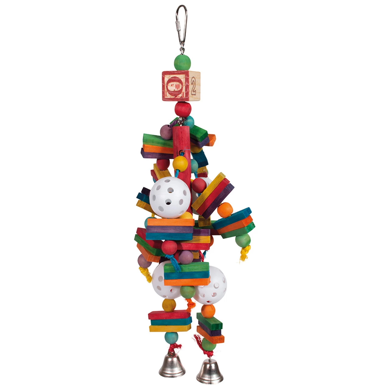 Woodys Wonder Wood And Rope Parrot Toy - Image 2