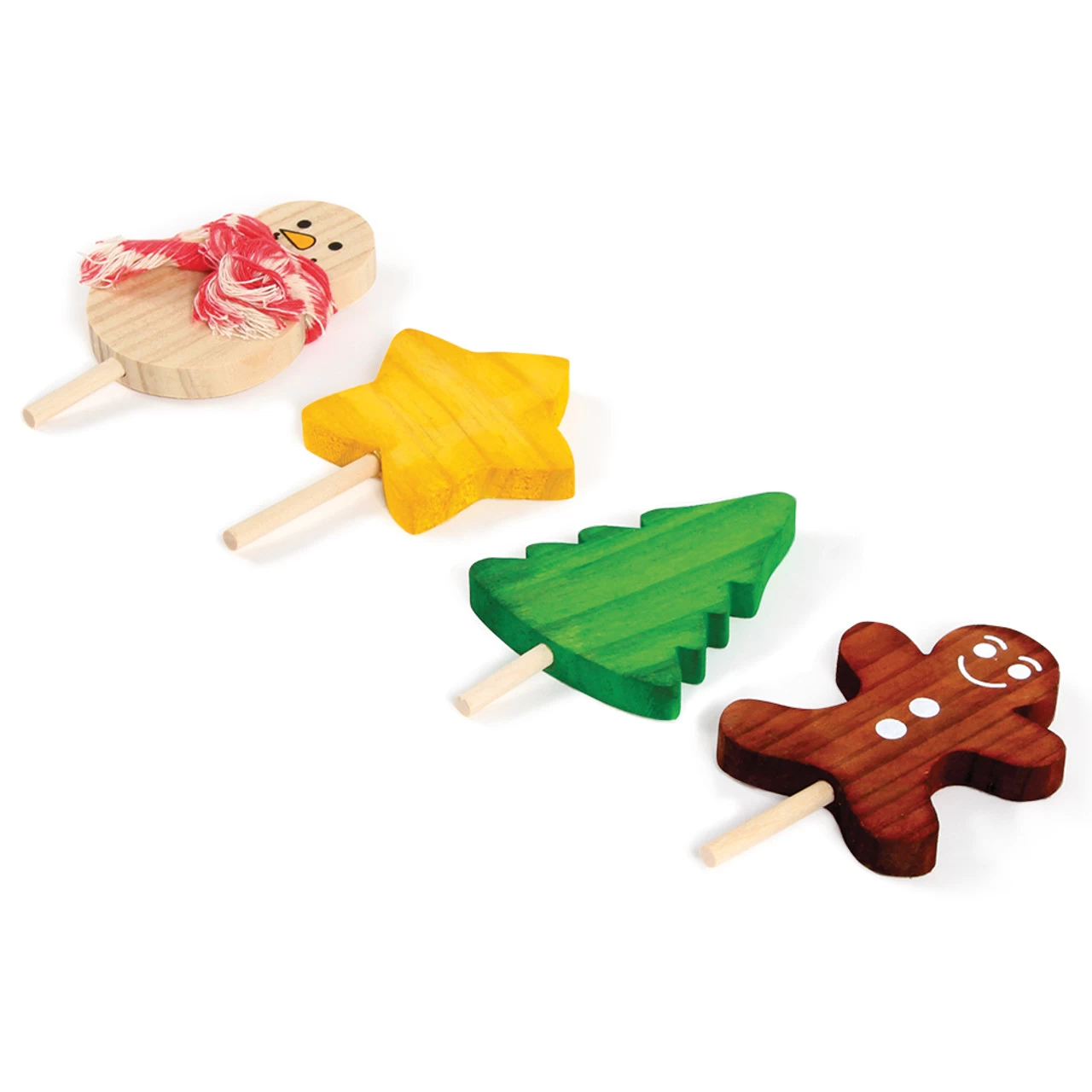 Large Festive Lollipop Parrot Foot Toys - Pack Of 4 - Image 6