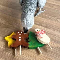 Large Festive Lollipop Parrot Foot Toys - Pack Of 4
