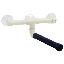 Sanded Nail Trimming Shower Perch For Parrots - Medium