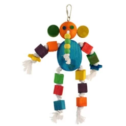 Eric Elephant Wood & Rope Parrot Toy
