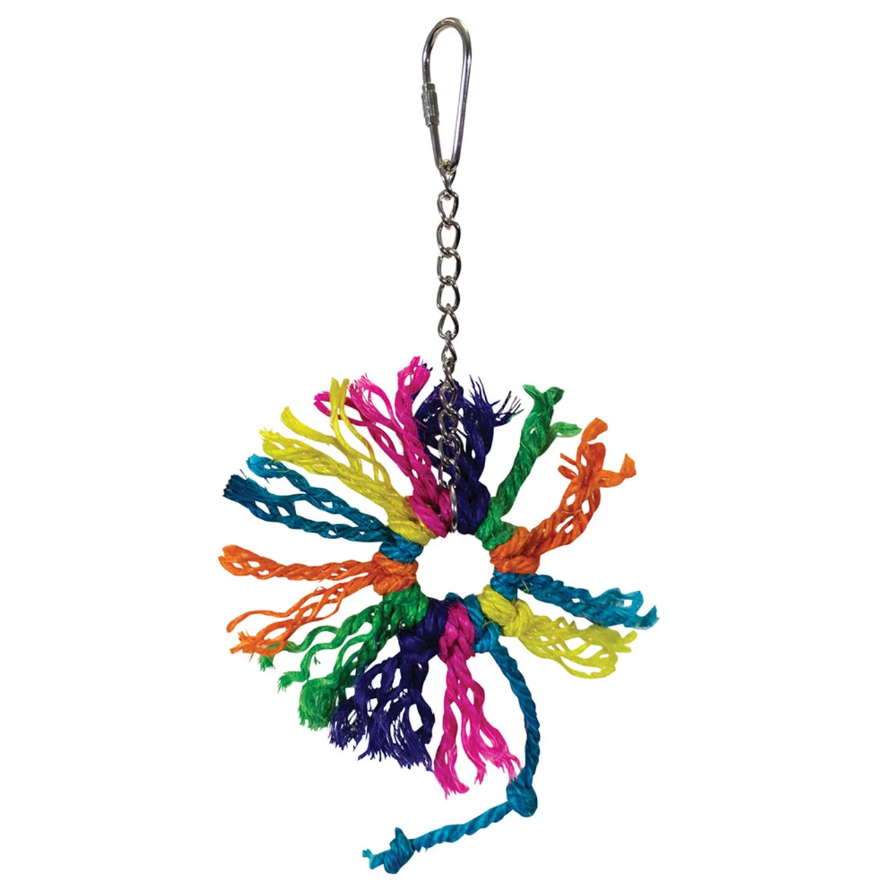 Rainbow Ring Small Parrot Preening Toy - Image 2