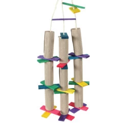 Triple Shredding Tower Parrot Toy