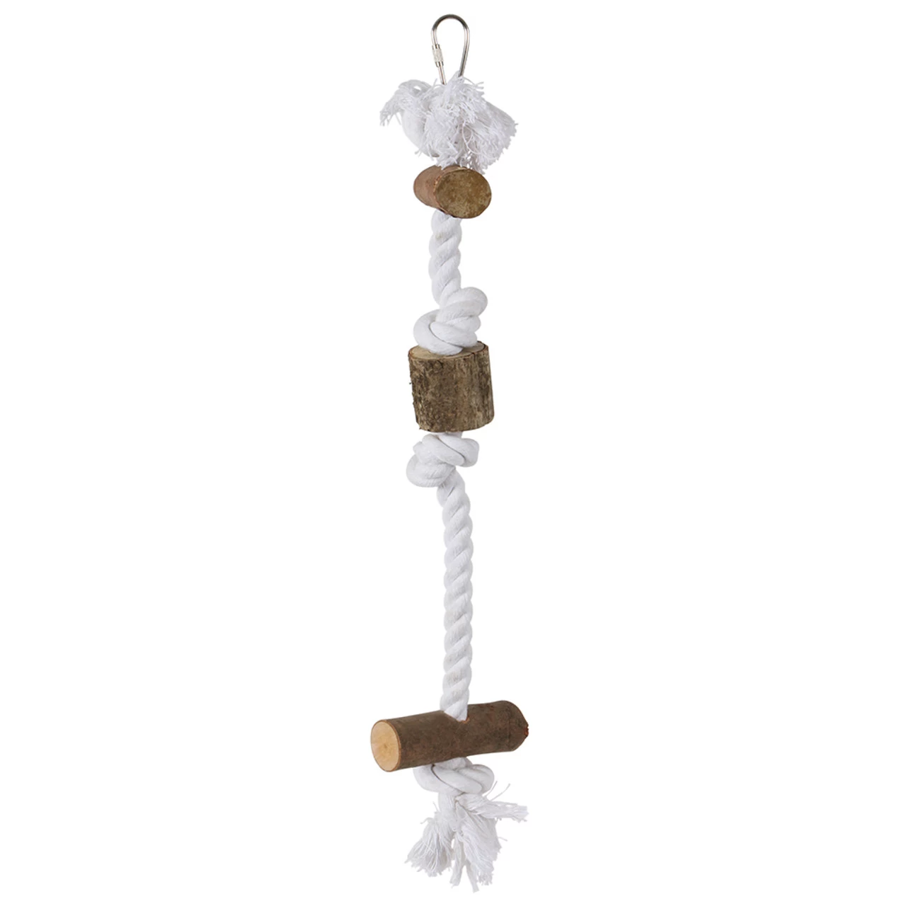 Naturals Wood & Rope Tarzan Parrot Toy - Image 2