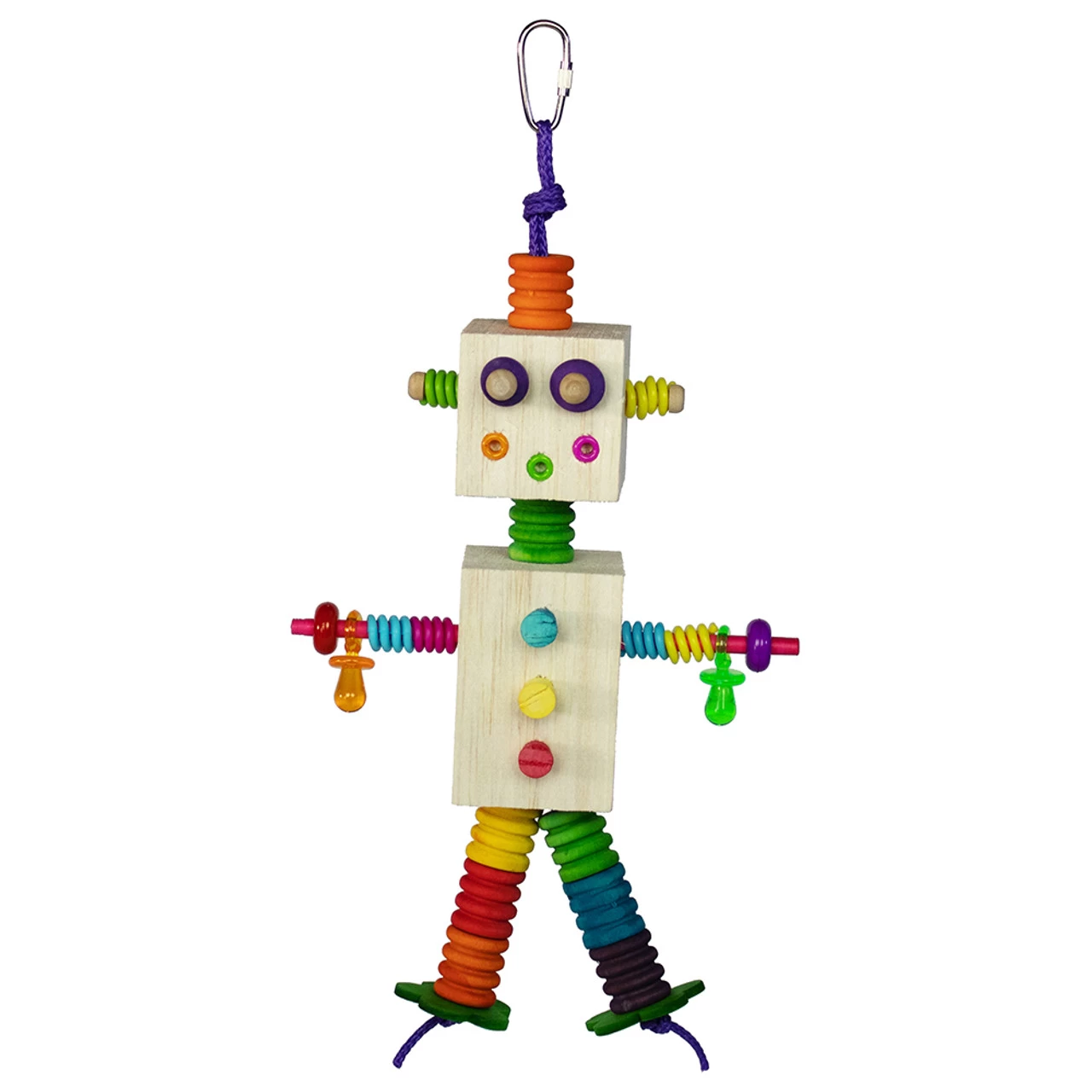 Balsa Block Bot Buddy Chewable Parrot Toy - Image 2