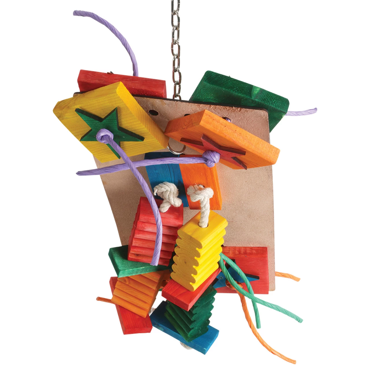 Agabus Wood & Rope Parrot Toy - Large - Image 4