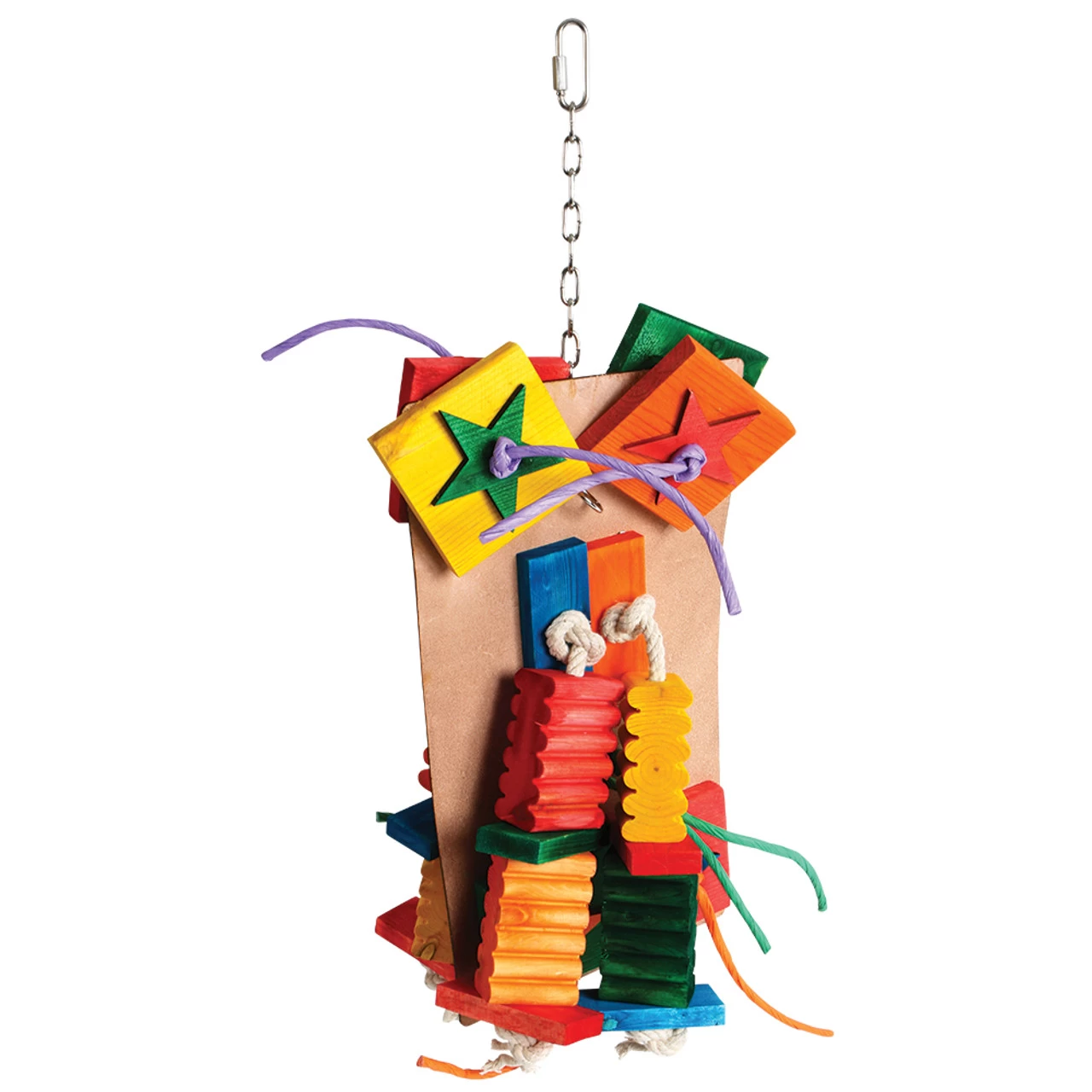 Agabus Wood & Rope Parrot Toy - Large - Image 5