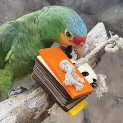 Birdie Bread Chewable Foraging Toy For Parrots