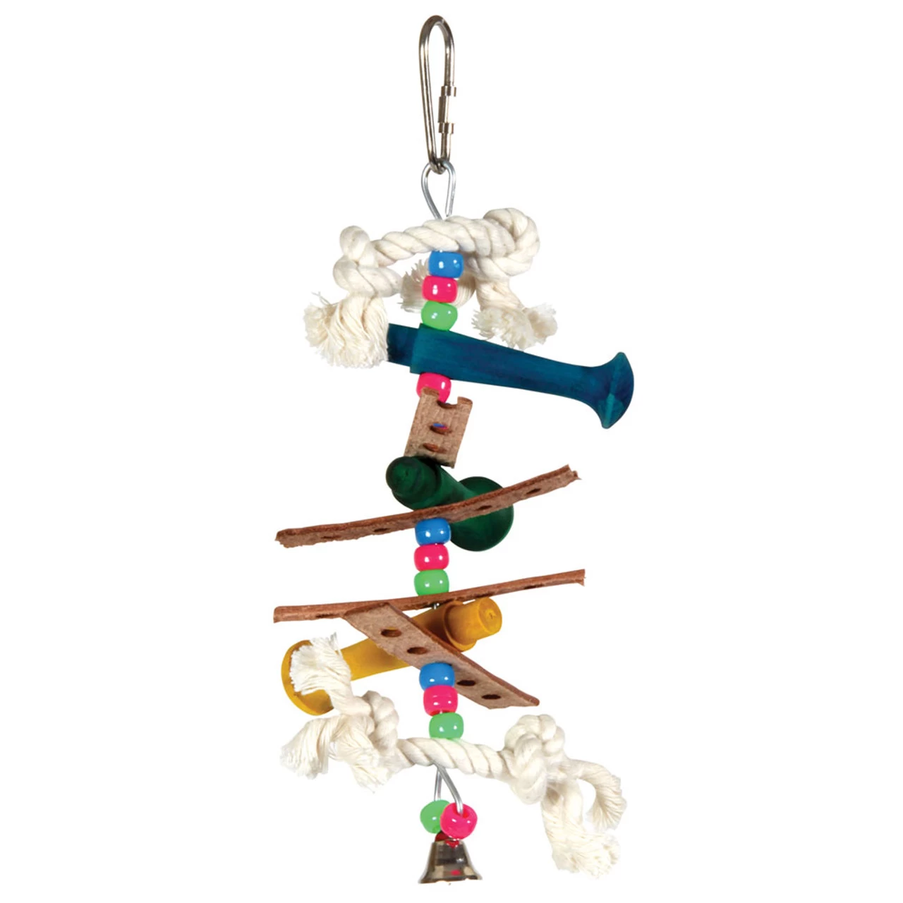 Triple Dowel Stacker Parrot Toy - Mini - Image 2