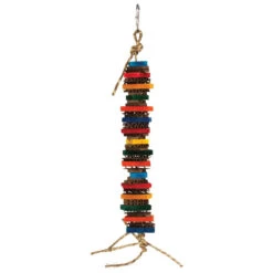 Cookie Stack Wood & Cardboard Parrot Toy - Mini