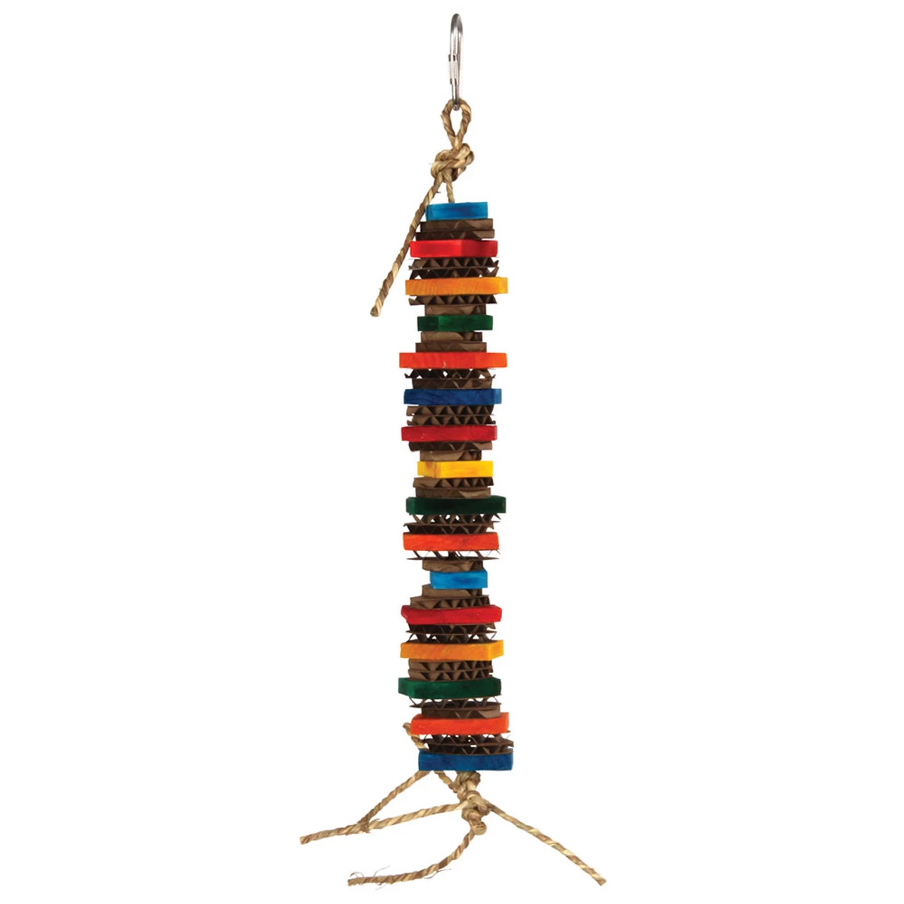 Cookie Stack Wood & Cardboard Parrot Toy - Mini