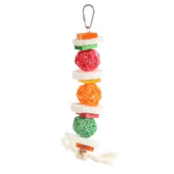 Loofah Stacks & Vine Balls Parrot Toy