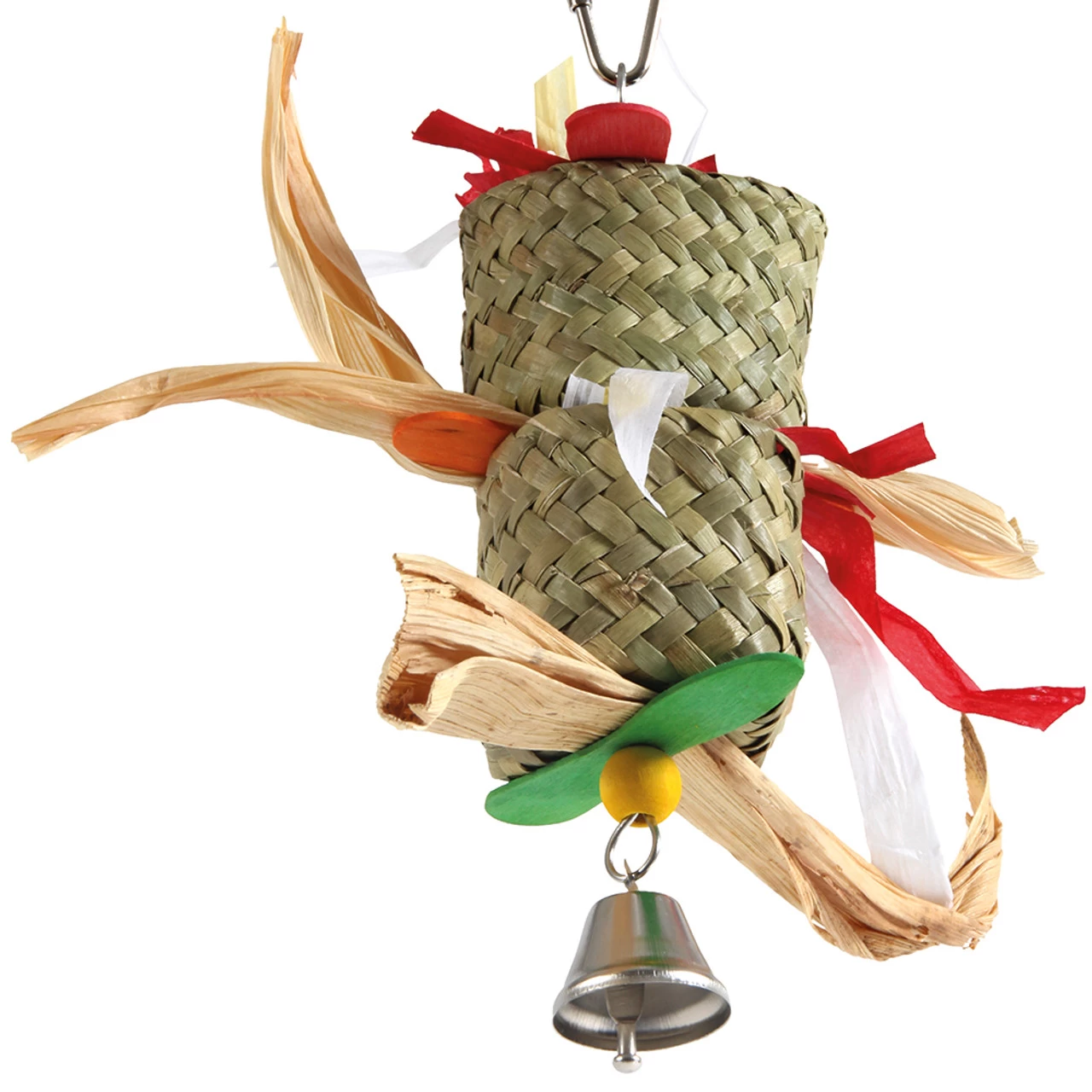 Double Grass Cups Parrot Toy - Image 4