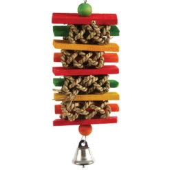 Woven Grass Slats Parrot Toy - Medium