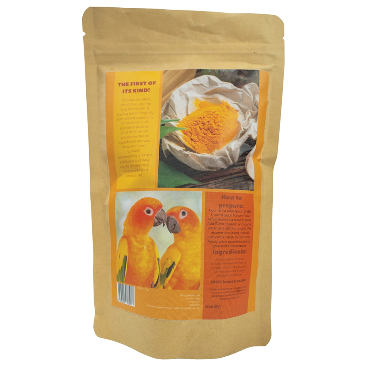 Nature Blast Parrot Smoothie Tropical Spice 100g - Image 2