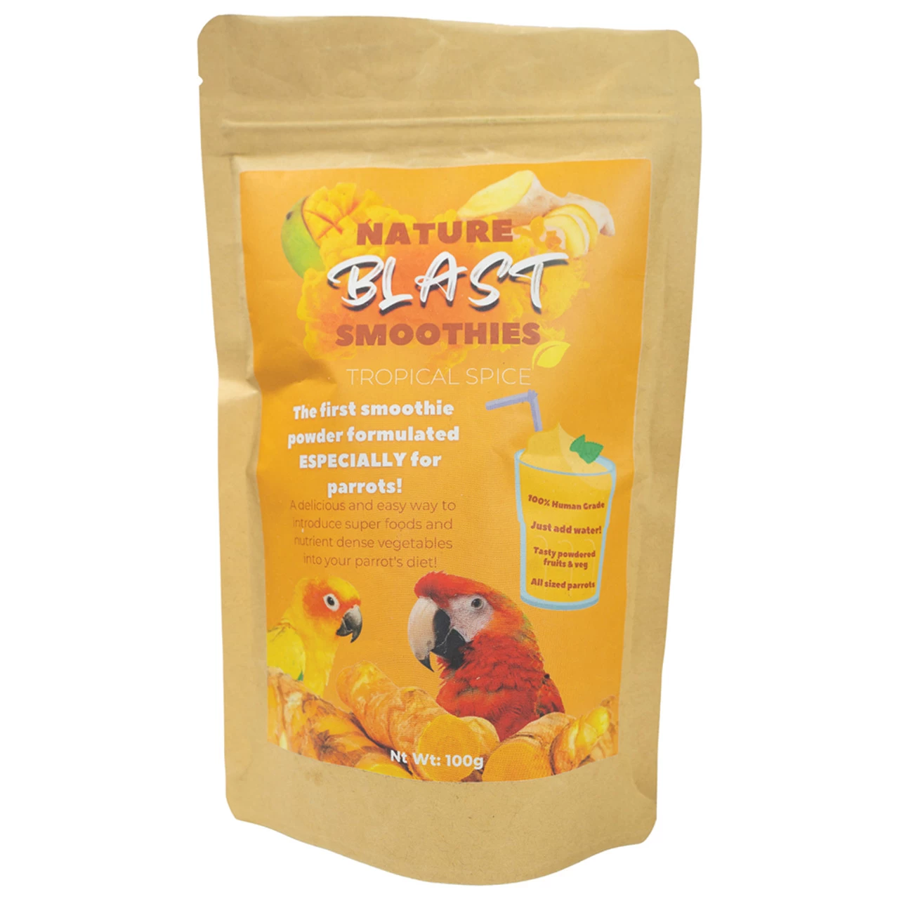 Nature Blast Parrot Smoothie Tropical Spice 100g