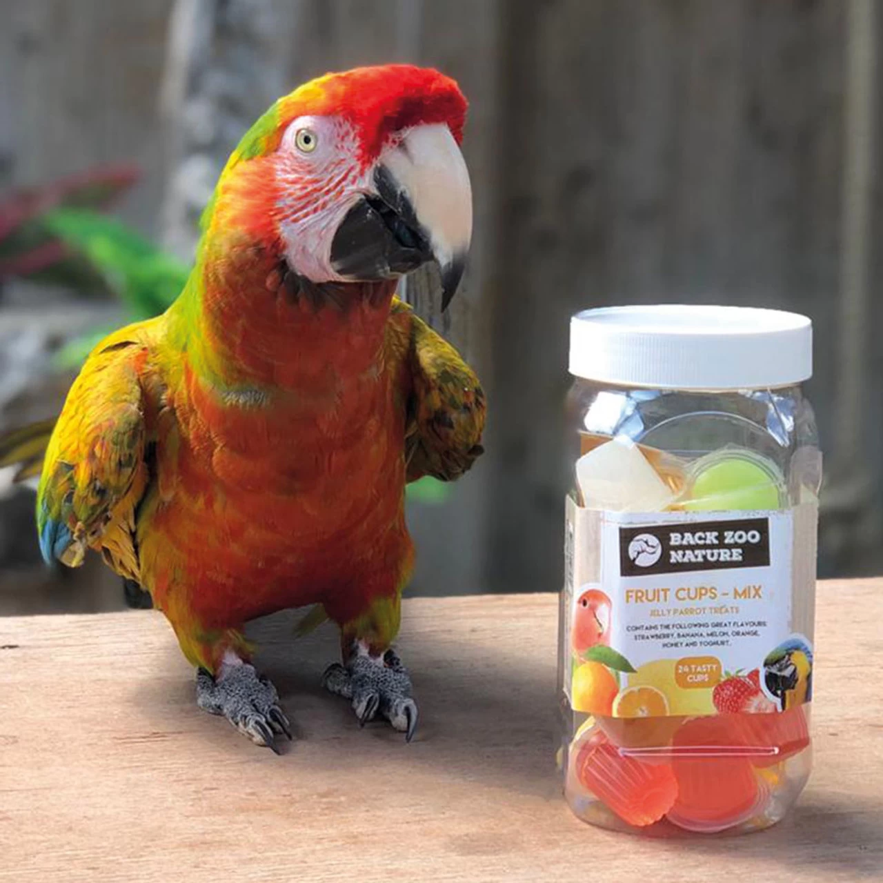 Tub Of 24 Assorted Jelly Cups And Holder Bundle - Image 2