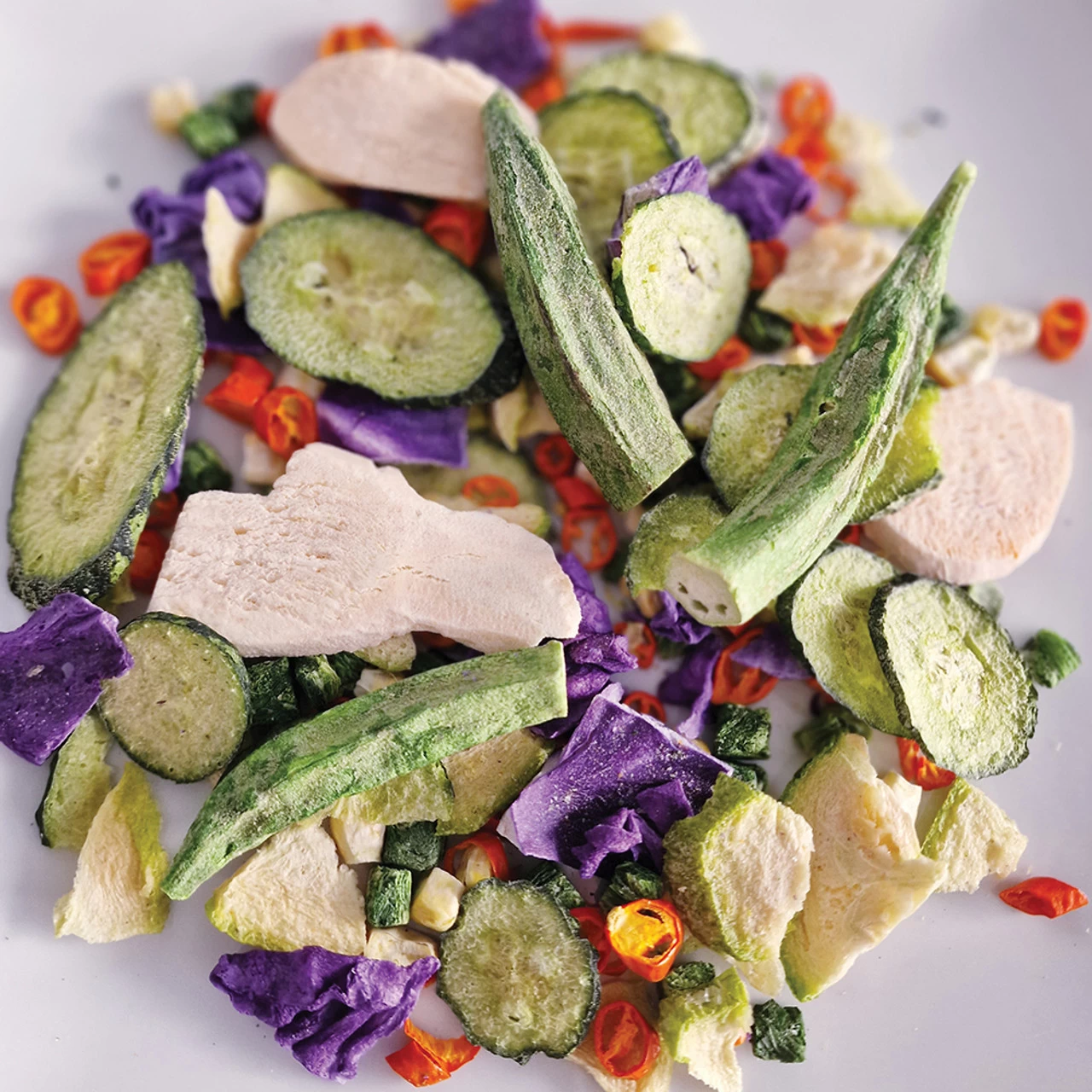 Polly's The Rainbow Freeze Dried Vegetable Blend 50g - Image 2