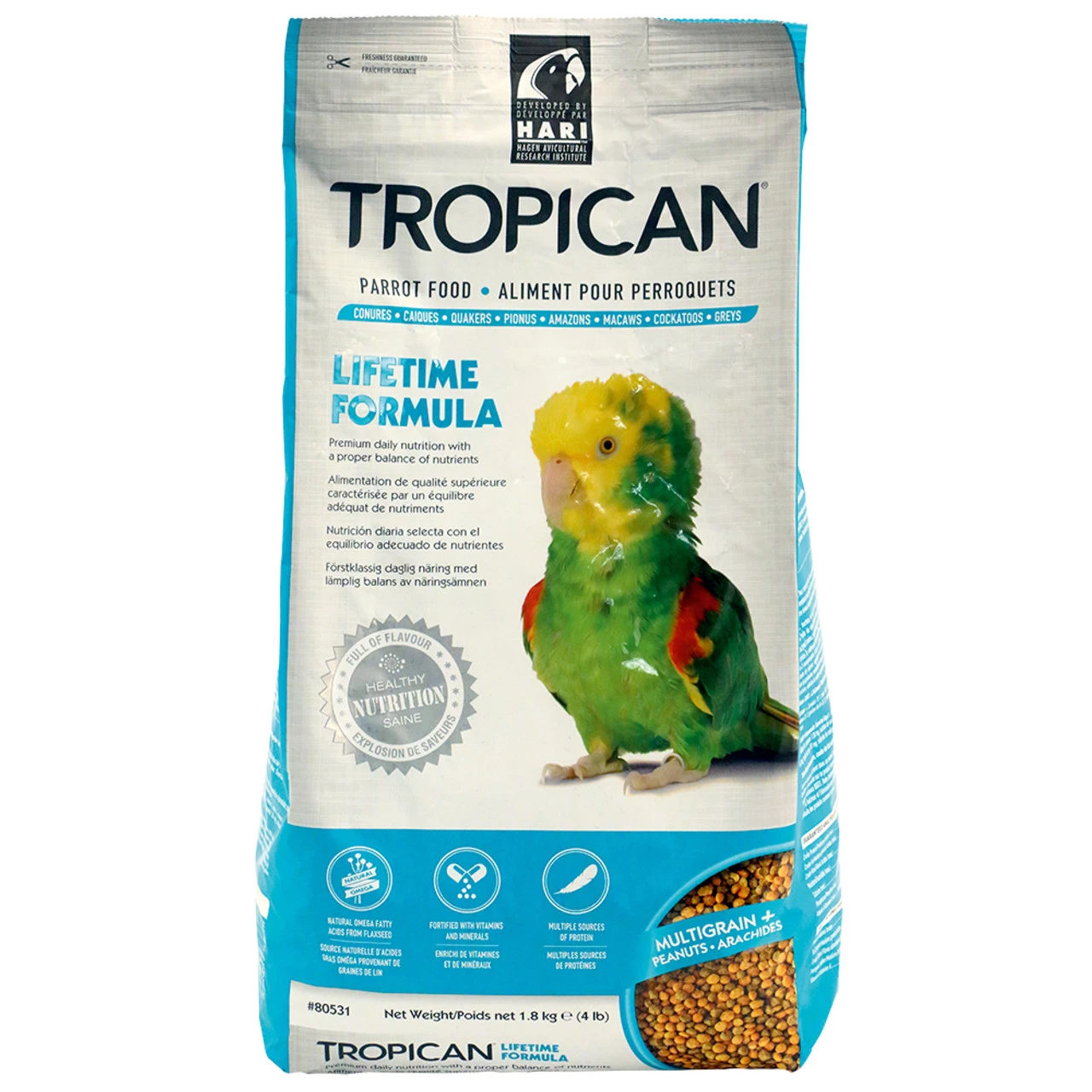 Hagen Hari Tropican Parrot Lifetime Granules 1.8kg
