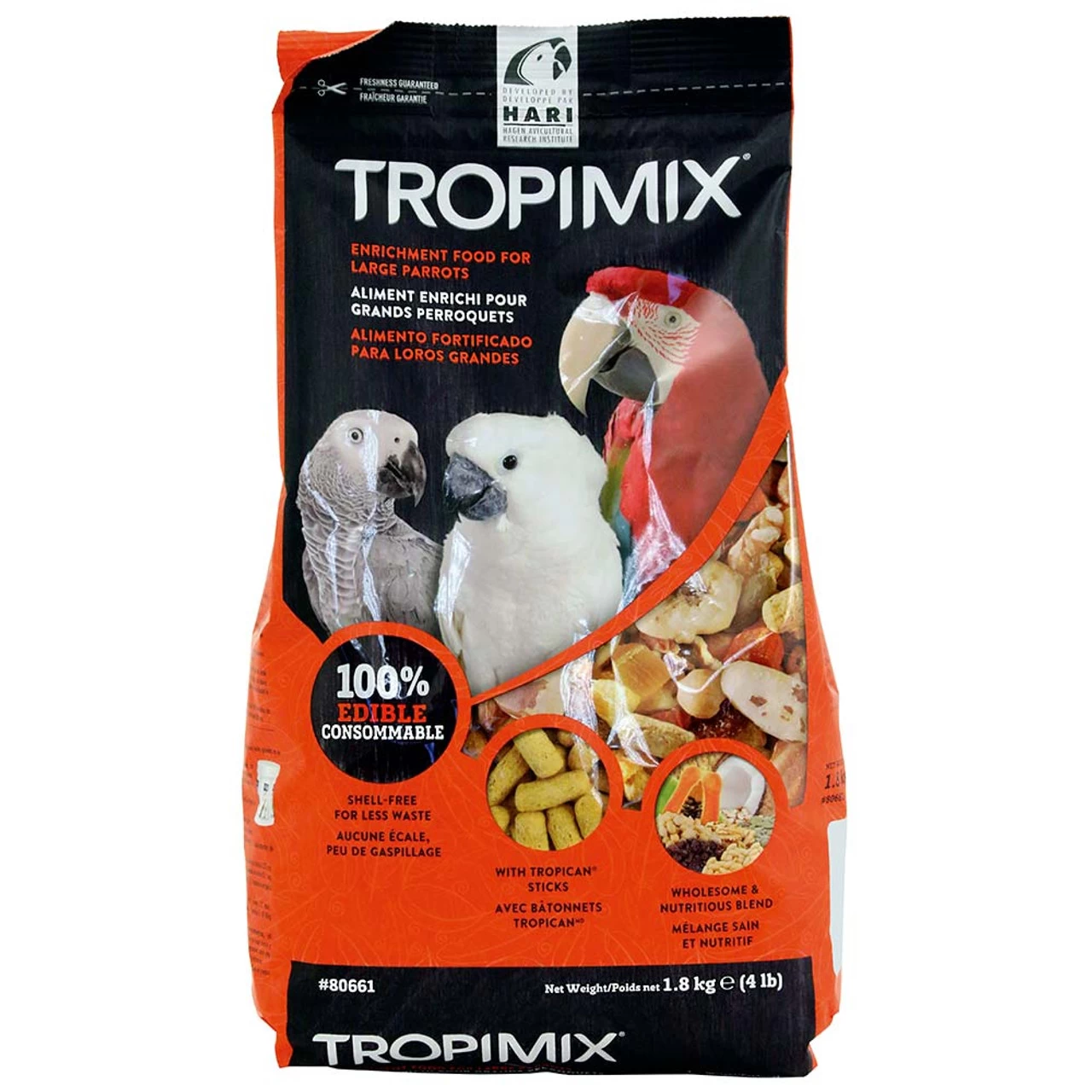 Hagen Hari Tropimix Large Parrot Food Mix 1.8kg