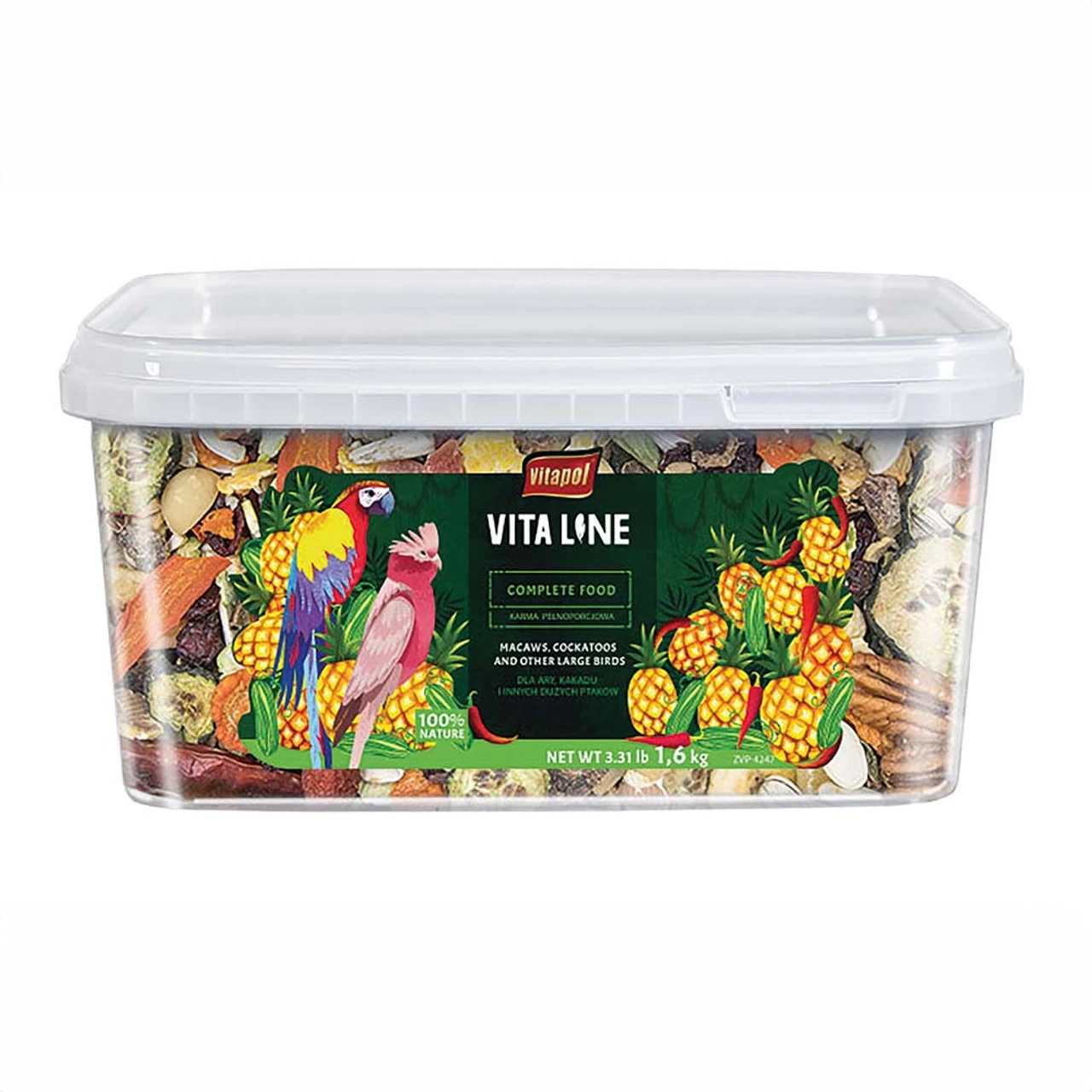 Vitapol Vitaline Macaw And Cockatoo Food 1.6kg