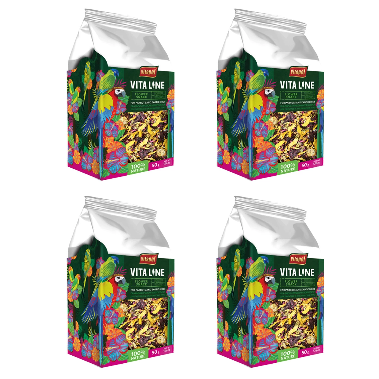 Vitapol Vita Line Flower Snack - 50g - Case Of 4