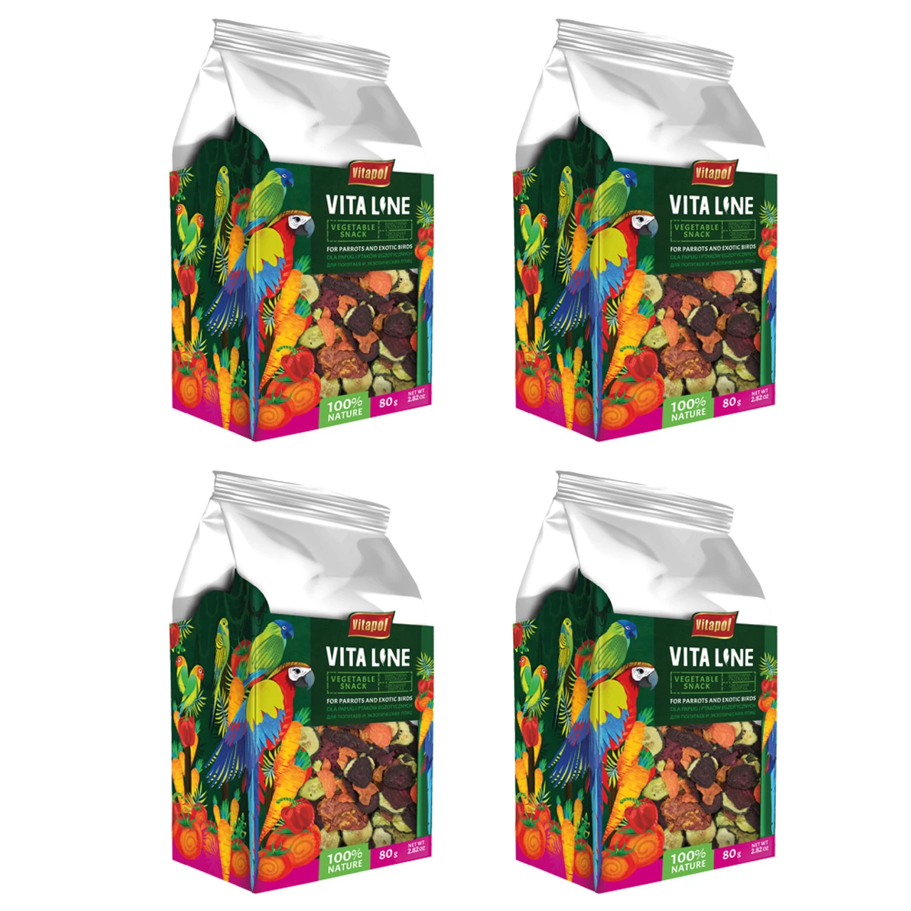 Vitapol Vita Line Vegetable Mix - 80g - Case Of 4