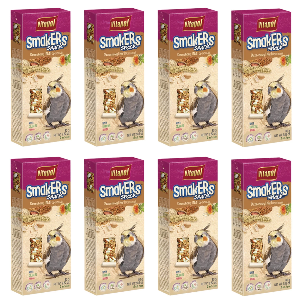 Vitapol Cockatiel Sticks Twinpack - Nut - Case Of 8