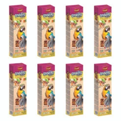 Vitapol Parrot Sticks Twinpack - Fruit And Nut - Case Of 8