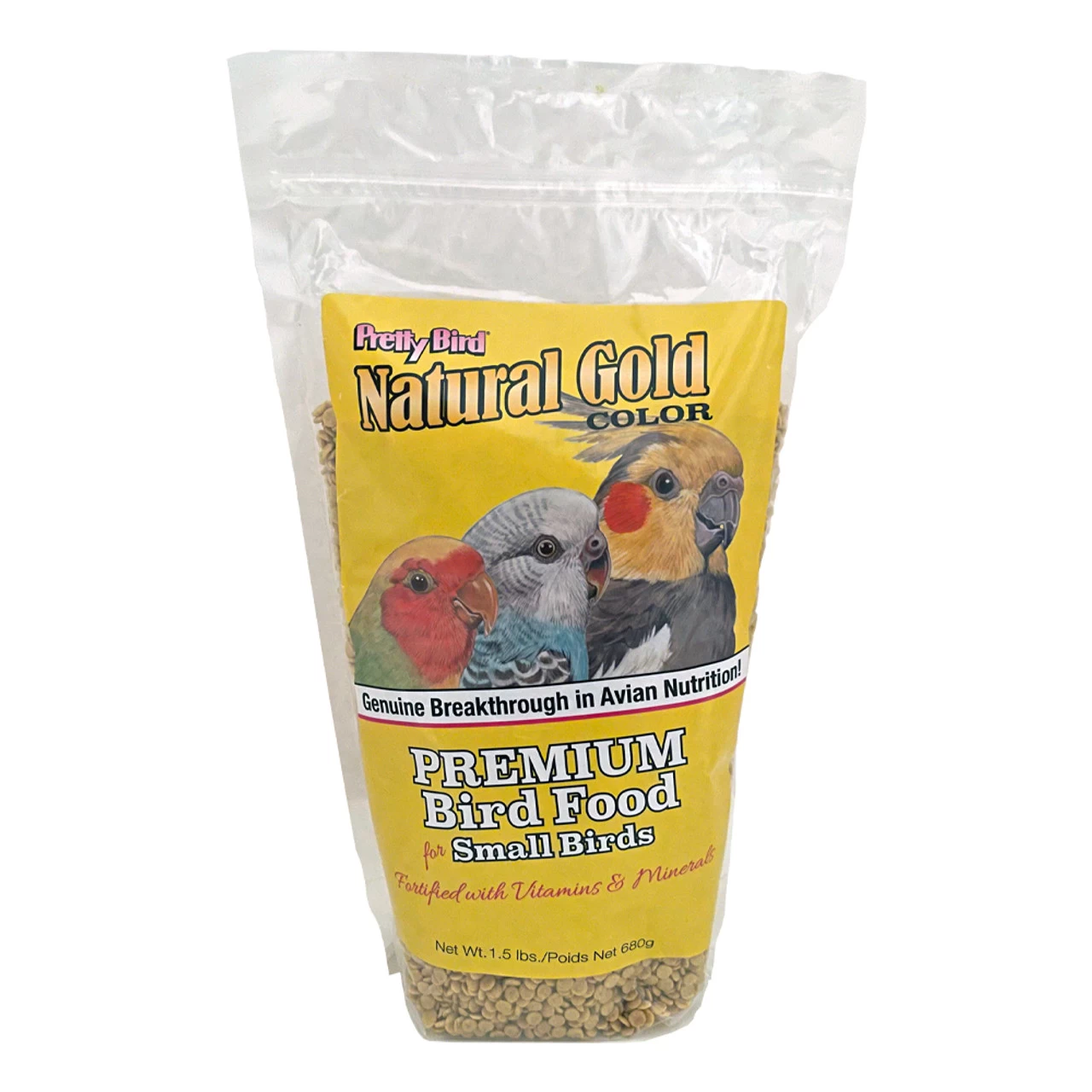 Pretty Bird Natural Gold Small Parrot Food 1.5lb