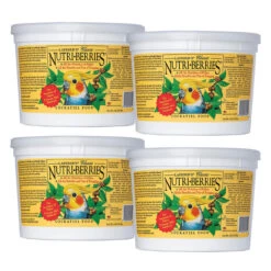 Lafeber Cockatiel NutriBerries Original 1.8kg Complete Cockatiel And Budgie Food Case Of 4