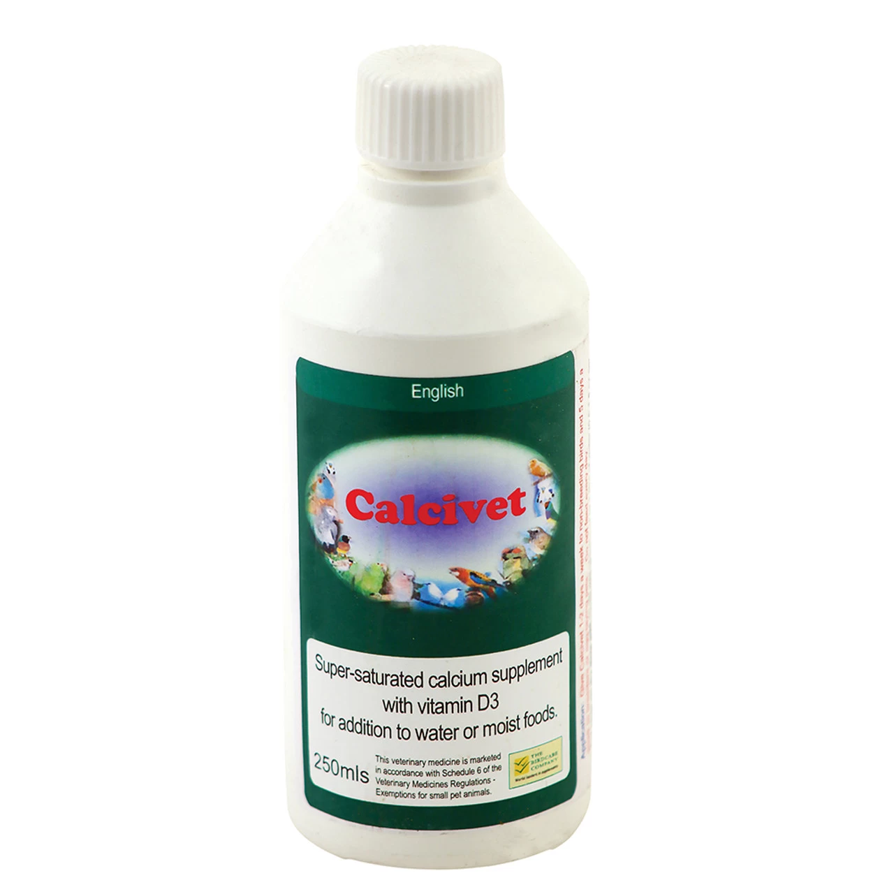 Calcivet 250ml Liquid Calcium And D3 Bird Supplement - Image 2