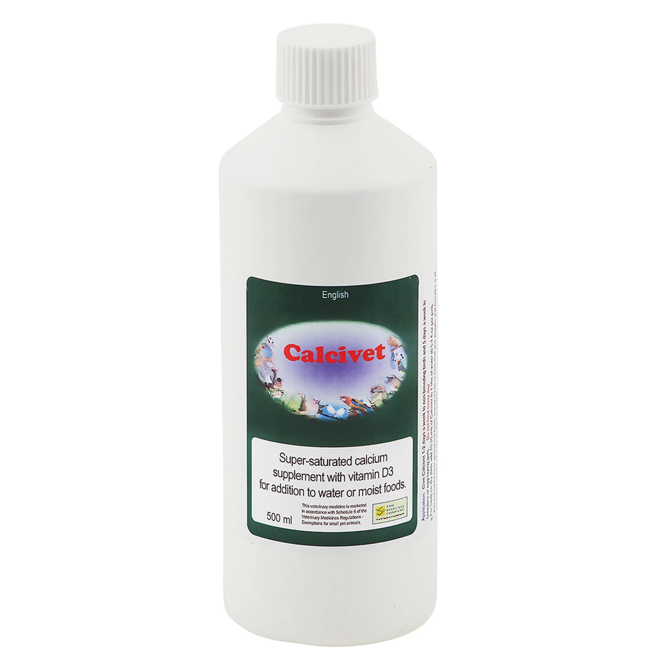 Calcivet 500ml Liquid Calcium And D3 Bird Supplement