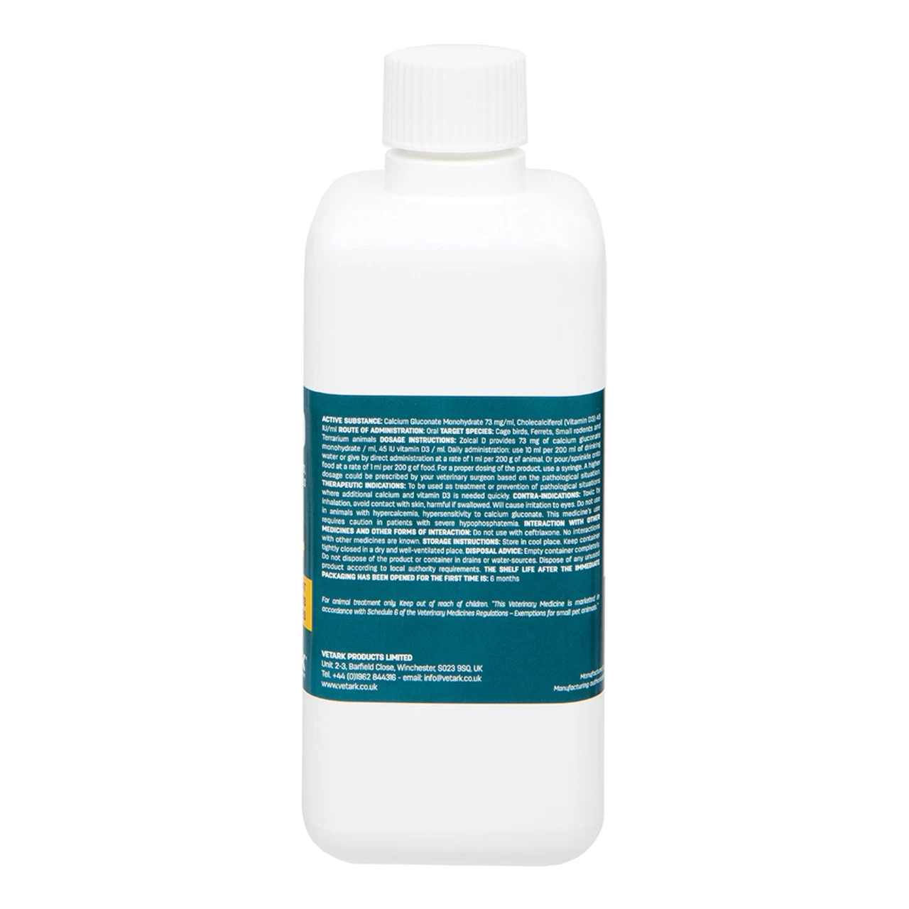 Zolcal D Liquid Calcium D3 Supplement 500ml - Image 2