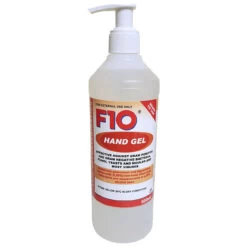 F10 Hand Gel Waterless Skin Decontaminant 500ml