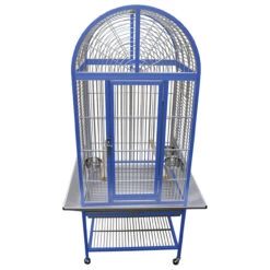 ***Collection Only*** King`s Aluminium ACA2522 Arch Top Parrot Cage Blue