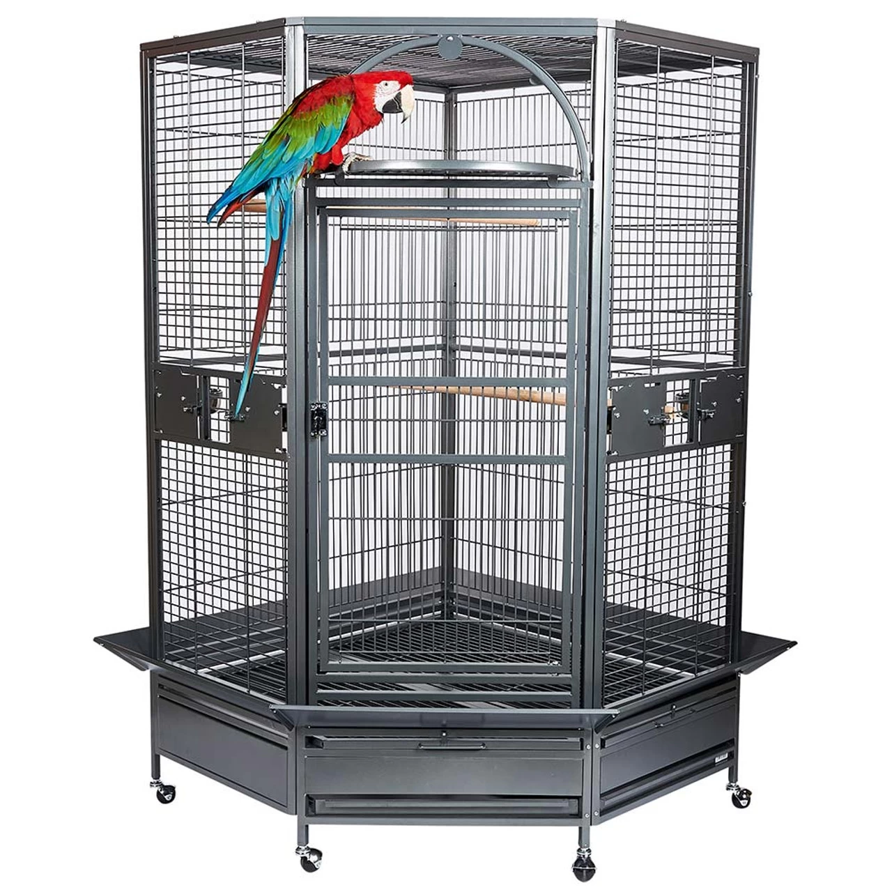 Toronto Corner Parrot Cage - Large - Antique - Image 2
