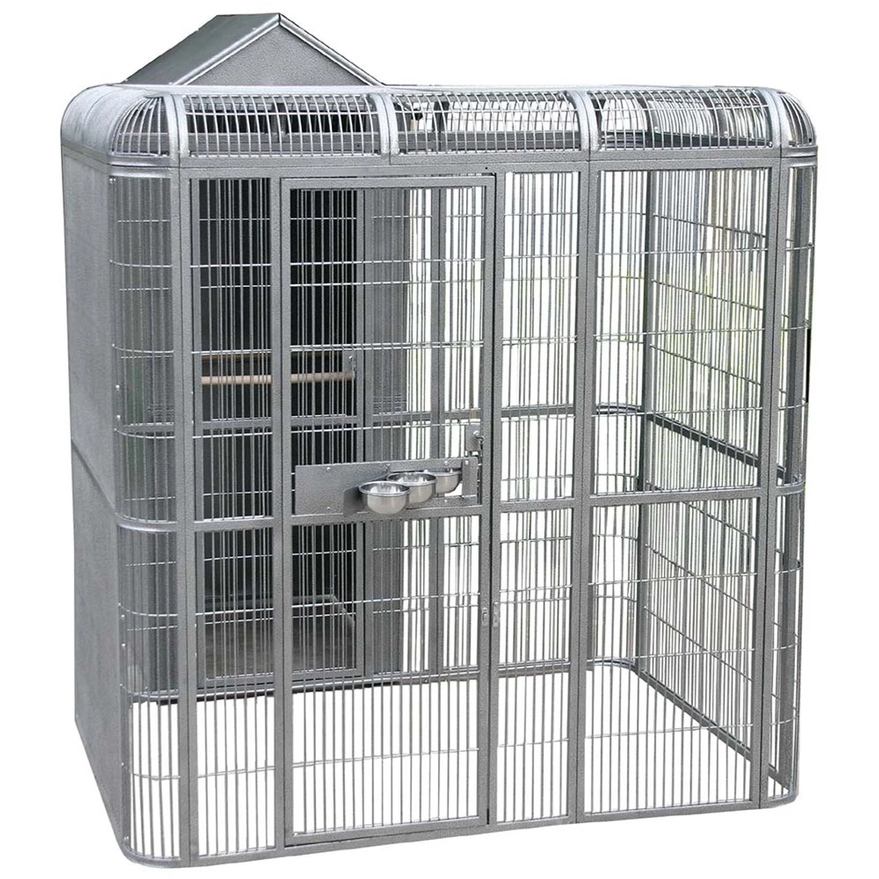 Indoor Parrot Aviary With Housing Area