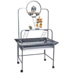 Guyana Parrot Play Gym Stand - Antique