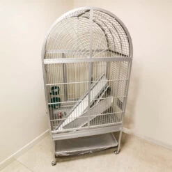 *** Collection Only *** King`s Aluminium ACA3325 Silver / Bronze Mix Arch Top Cage