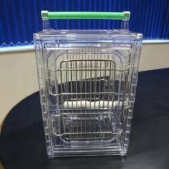 ***Collection Only***Perch And Go Acrylic Parrot Travel Cage Medium