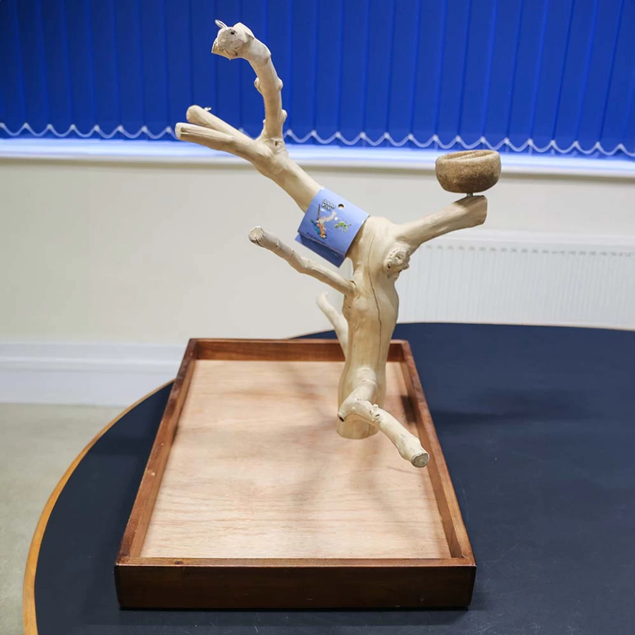 ***Collection Only***Java Tabletop Tree - Medium - Natural Hardwood Parrot Stand - Image 4